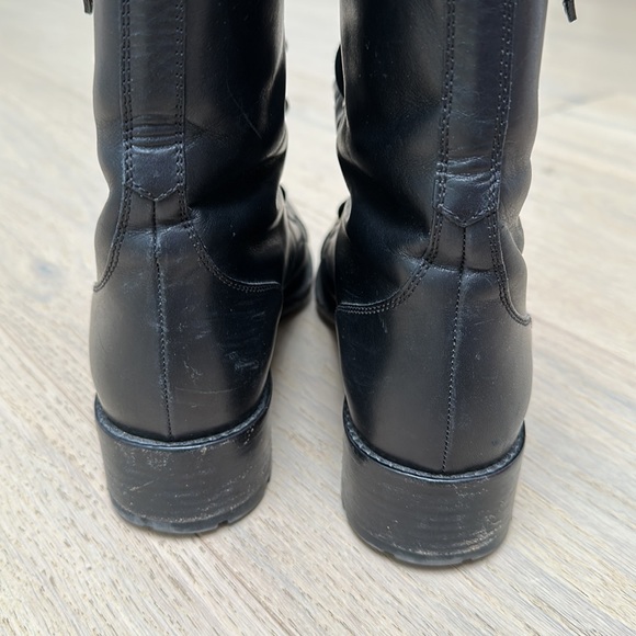 Valentino leather ruffle combat boot - Picture 12 of 12